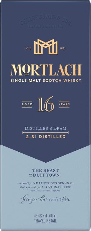 Mortlach 16 Year Old Single Malt Scotch Whisky 434 vol 70cl Robust Full Bodied Scottish Whisky Leathery Fruity with Honey Sweetness Rich Bold Single Malt Whisky