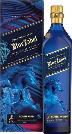 Johnnie Walker Blue Label Lunar New Year 2026 Year of the Horse 40 vol 70cl Limited Edition Blended Scotch Whisky Rich Spice Vanilla Sweetness Honey Dark Chocolate Smoky Finish
