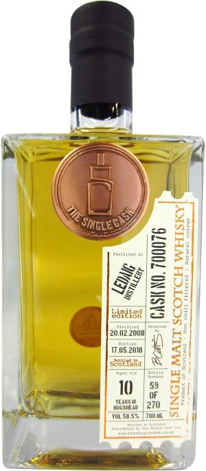 Ledaig The Single Cask 700076 2008 10 year old Whisky 70cl 585 ABV