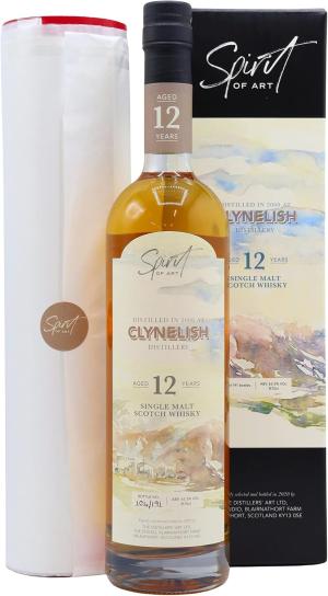 Clynelish Spirit of Art Including Signed Print Single Cask 12 year old Whisky 70cl 635 ABV