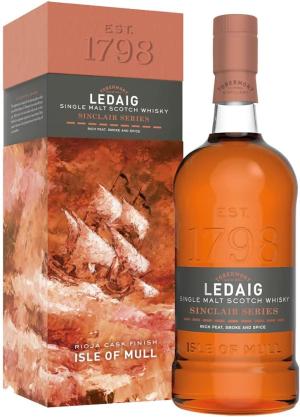 Ledaig Sinclair Series Rioja Cask Finish Single Malt Scotch Whisky 70cl 463 ABV Creamy Peppery and Berried Artisanal Whisky Hebridean peated Single Malt Whisky