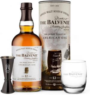 Balvenie Stories 12YearOld Sweet Toast Of American Oak Single Malt Scotch Whisky 70cl Branded Glass Jigger
