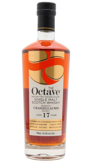 Craigellachie 17 year old The Octave Single Madeira Cask 7547083 2008 Whisky 70cl 536 ABV UK Exclusive