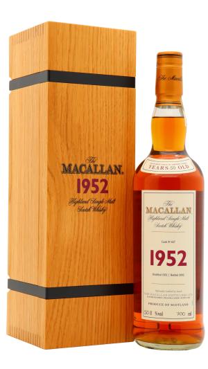 The Macallan 50 year old Fine Rare Single Cask 627 1952 Whisky 70cl 508 ABV