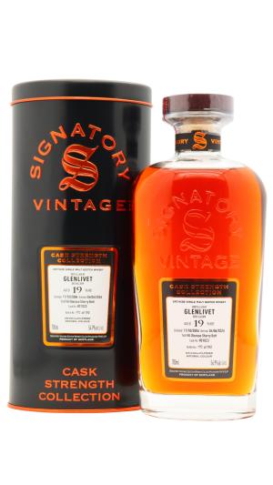Glenlivet 19 year old Signatory Vintage Cask Strength Collection Single Cask 901023 2006 Whisky 70cl 549 ABV