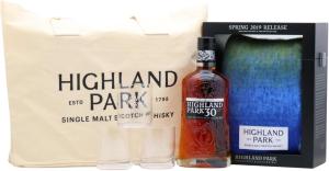 Highland Park 30 year old Spring 2019 Release Single Malt Scotch 1989 Whisky 70cl 452 ABV Includes Glasses Scarf Tote Bag