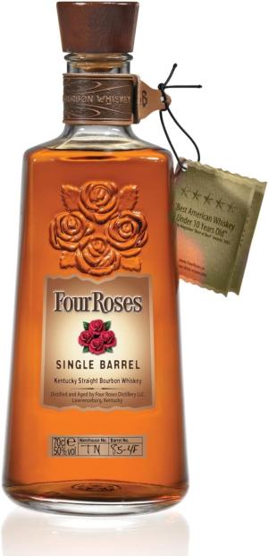 Four Roses Whiskey Single Barrel Premium Kentucky Straight Bourbon Wisky Higher Rye Content Smooth and Mellow 70cl 50 ABV
