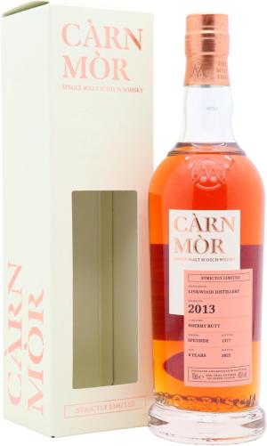 Linkwood Carn Mor Strictly Limited Sherry Cask Finish 2013 8 year old Whisky 70cl 475 ABV
