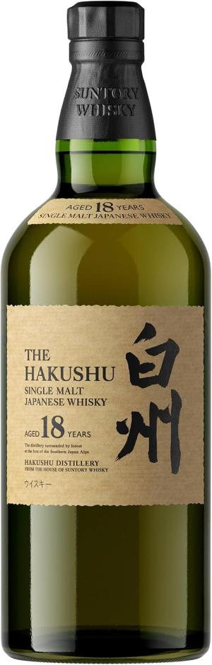 Hakushu Japanese Single Malt 18 year old Whisky 70cl 43 ABV