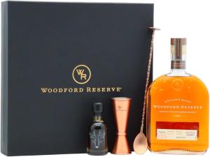 Woodford Reserve Distillers Select Kentucky Straight Bourbon Whiskey 70cl 432 ABV Cocktail Gift Pack