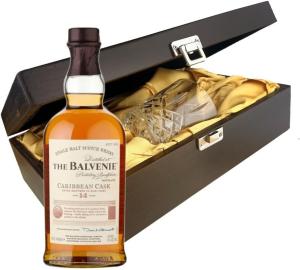 Balvenie Week of Peat 14 Whisky In Luxury Box With Crystal Glass Tumbler