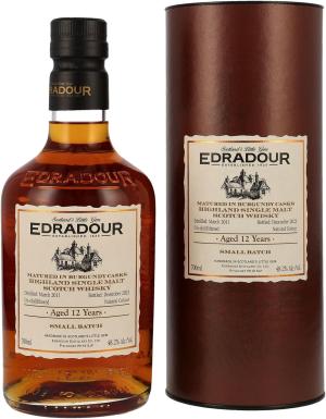 Edradour 12 year old Small Batch Burgundy Cask Matured Single Malt Scotch 2011 Whisky 70cl 482 ABV