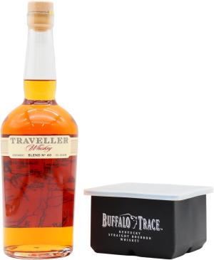 Buffalo Trace Traveller Bourbon Whisky 70cl 45 ABV Includes Ice Mould
