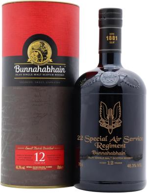 Bunnahabhain SAS 22nd Special Air Service Regiment 12 year old Whisky 70cl 463 ABV
