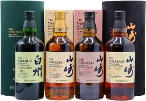 Suntory Yamazaki Hakushu Tsukuriwake Cask Collection 2024 Edition Single Malt Japanese Whisky 70cl x 4 48 ABV