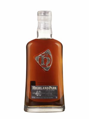 HIGHLAND PARK 40 ans Holzkiste mit Buch