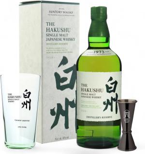 Hakushu Distillers Reserve Whisky Glass Jigger Gift Set 70cl