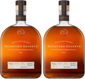 Woodford Reserve Bourbon Whiskey 70cl Pack of 2