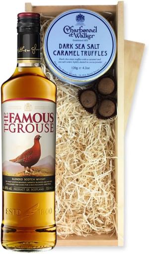 Famous Grouse Scotch Whisky And Dark Sea Salt Charbonnel Chocolates Box Famous Grouse Scotch Whisky And Dark Sea Salt Charbonnel Chocolates Box 70cl 40 abv