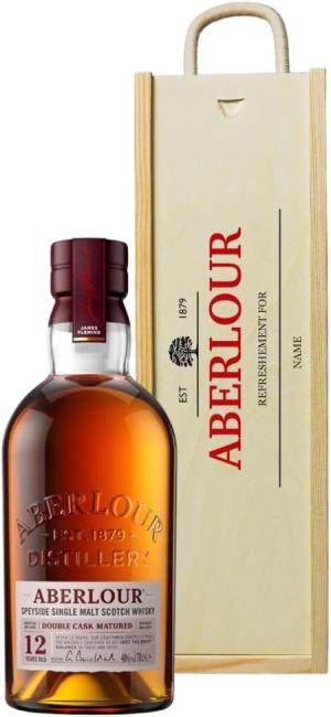 Personalised Aberlour Whiskey Gift Set 70cl 40 ABV