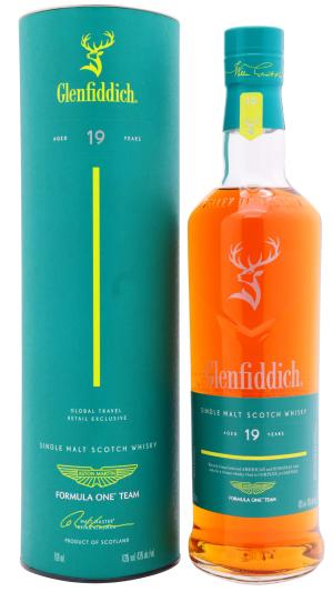 Glenfiddich 19 year old Aston Martin F1 Team Release No1 Limited Edition Single Malt Scotch Whisky 70cl 43 ABV