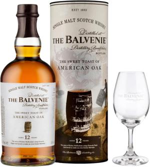 Balvenie 12 Year Old American Oak 70cl With Branded Copita Glass