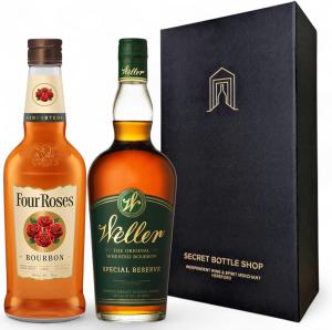 Secret Bottle Shop Bourbon Discovery Gift Set 2x70cl Weller Special Reserve Four Roses Small Batch