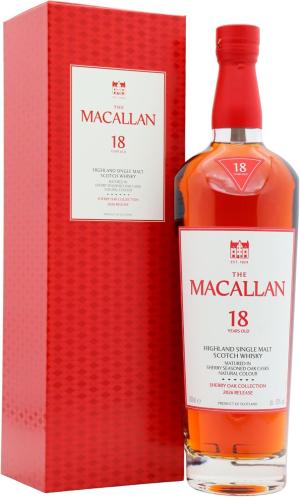 The Macallan 18 year old 2026 Release Sherry Oak Highland Single Malt Scotch Whisky 70cl 43 ABV