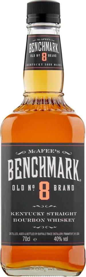 Benchmark Kentucky Straight Bourbon Whiskey 70cl 40 ABV Gift Idea AwardWinning Whiskey Old Number 8 Distilled Aged by Buffalo Trace Distillery Ideal for Old Fashioned
