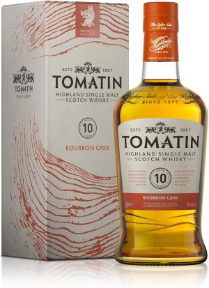 Tomatin 10 Year Old Highland Single Malt Scotch Whisky 700ml Aged in Bourbon Casks 40 alcoholvol Presented in Embossed Glass Bottle Gift Box