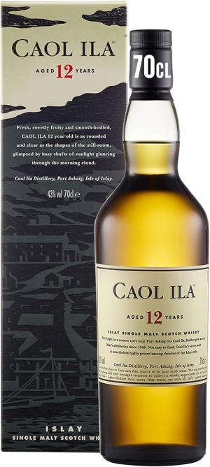 Caol Ila 12 Year Old Single Malt Whisky 43 vol 70cl Scotch Whisky Peaty Whisky from Islay Distinct Smokiness Fresh Sweetly Fruity SmoothBodied