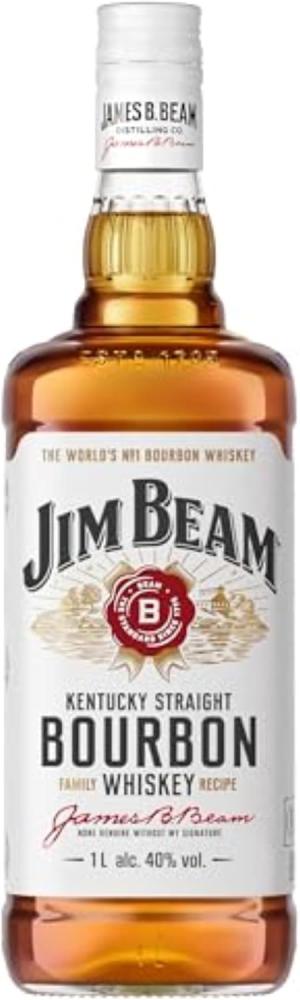 Jim Beam White Kentucky Bourbon Whiskey 1L
