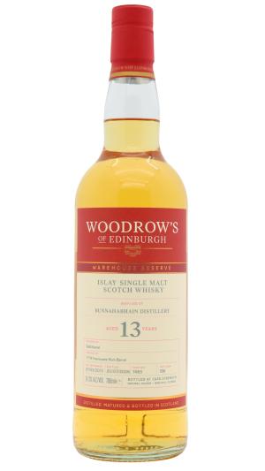 Bunnahabhain 13 year old Woodrows Of Edinburgh Foursquare Rum Cask Finish Single Cask 7465 2013 Whisky 70cl 613 ABV