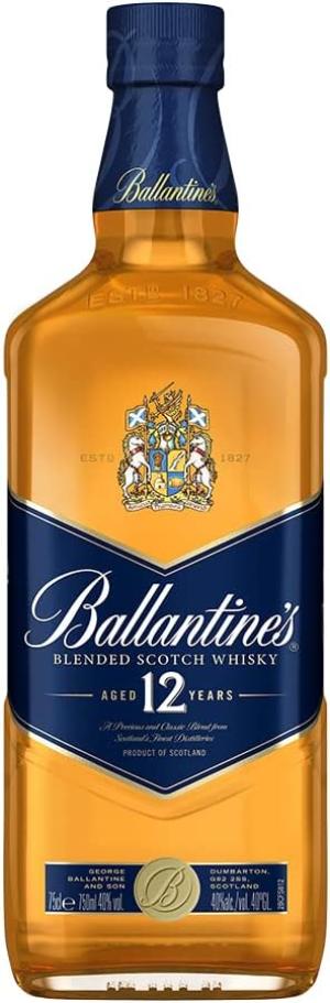 Ballantines 12 Year Old Blended Scotch Whisky 75cl 40 ABV