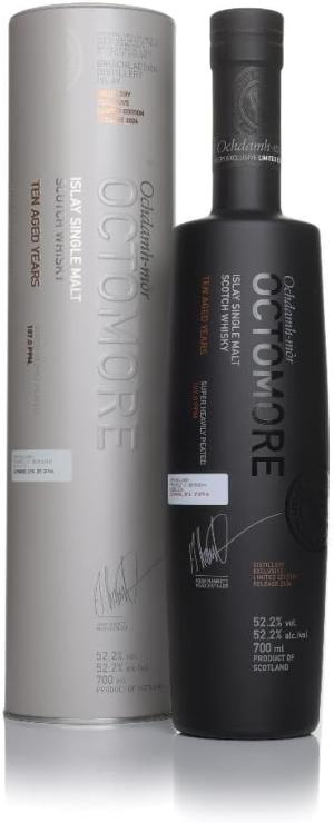 Octomore 10 year old 6th Release Single Malt Scotch 2013 Whisky 70cl 522 ABV Distillery Exclusive
