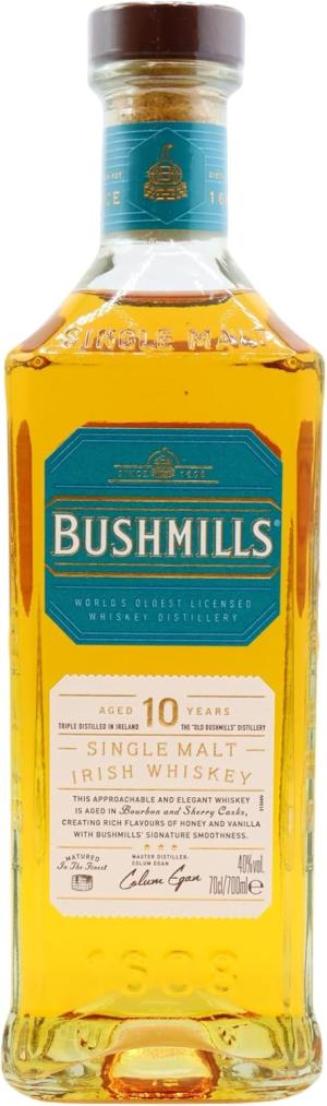 Bushmills Irish Single Malt Unboxed 10 year old Whiskey 70cl 40 ABV