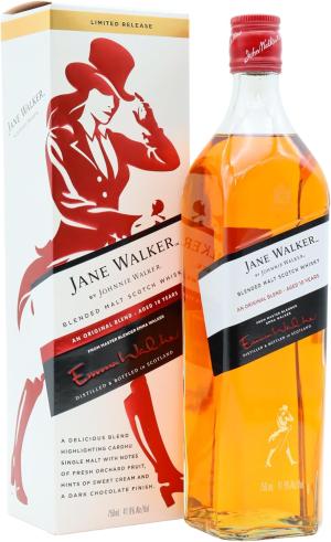 Johnnie Walker 10 year old Jane Walker Emma Walker Blended Scotch Whisky 75cl 419 ABV