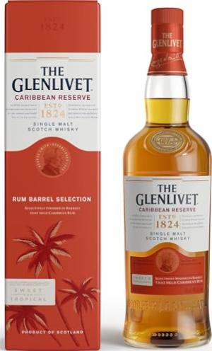 The Glenlivet Caribbean Reserve Single Malt Whisky Rum Barrel Selection 70 cl with Gift Box