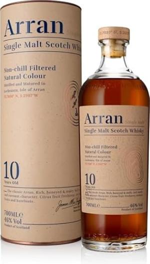 Arran 10 Year Old Single Malt Whisky 70cl 46 ABV Premium Single Malt Scotch Isle Of Arran