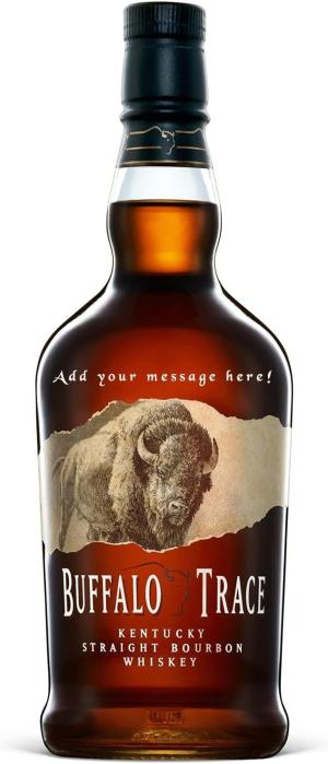 Personalised Buffalo Trace Bourbon Gift for all occasions Customised Engraved Bourbon Bottle American Whiskey with Custom Engraving Premium Alcohol Gift Ideas 70cl