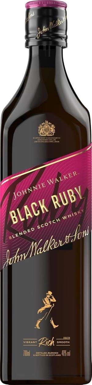Johnnie Walker Black Ruby 40 vol 70cl Blended Scotch Whisky Vibrant Rich Fruity Enjoy Neat or on the Rocks