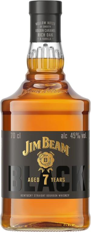 Jim Beam Black Whiskey 7 Year Old 70 cl 45 ABV Smooth Caramel and Warm Oak
