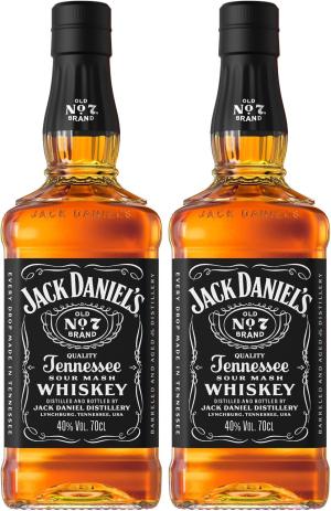 Jack Daniels Tennessee Whiskey 70cl Pack of 2