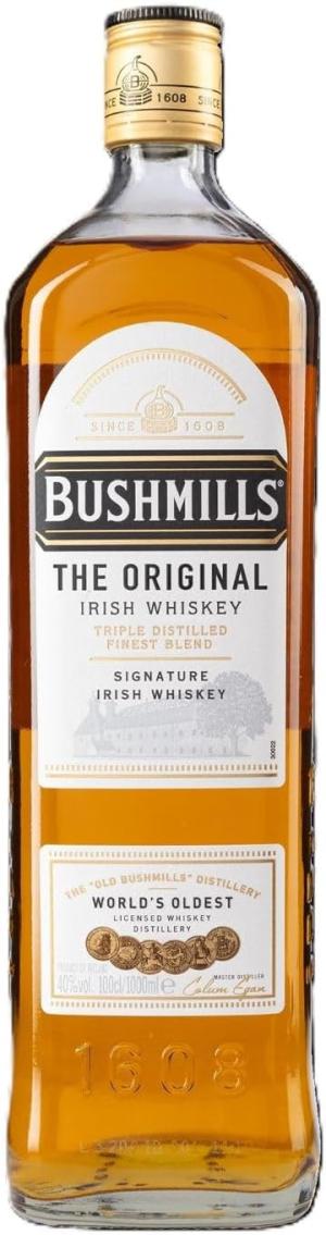 Bushmills Original Irish Whiskey 40 ABV 1L AwardWinning Triple Distilled Blended Irish Whiskey Smooth Honey Vanilla Fruity Notes Mixing Gifts