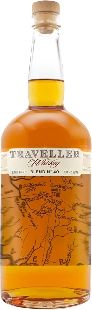 Traveller Whiskey 70cl 45 ABV Buffalo Trace Collaboration Gift Idea Blended with GrammyAward Winner Chris Stapleton Complex Aroma Selected Blend No40 Whisky Gift Idea