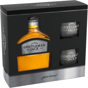 Jack Daniels Gentleman Jack with 2 Glasses Gift Pack 70 cl