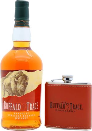 Buffalo Trace Kentucky Straight Bourbon Whiskey 70cl 40 ABV Includes Hip Flask