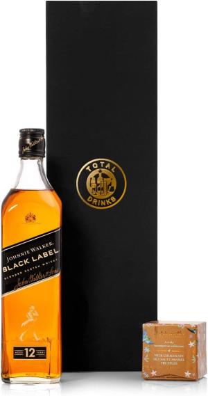Johnnie Walker Black Label Whisky Chocolate Truffle Gift Box 70 cl