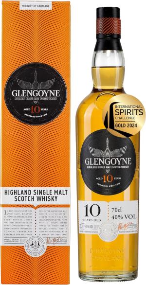 Glengoyne 10 Year Old Highland Single Malt Scotch Whisky 70cl 40 ABV AwardWinning Whisky Distilled Slowly and Matured in European and American Oak Ideal for Gifting