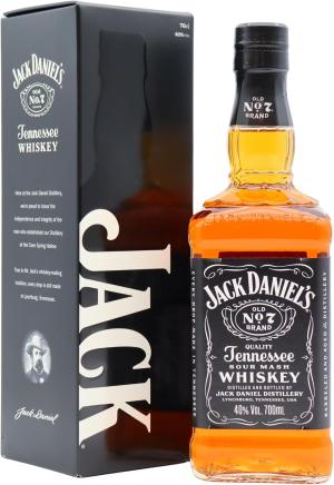 Jack Daniels Old No 7 Tennessee Whiskey 70cl 40 ABV Jack Gift Box